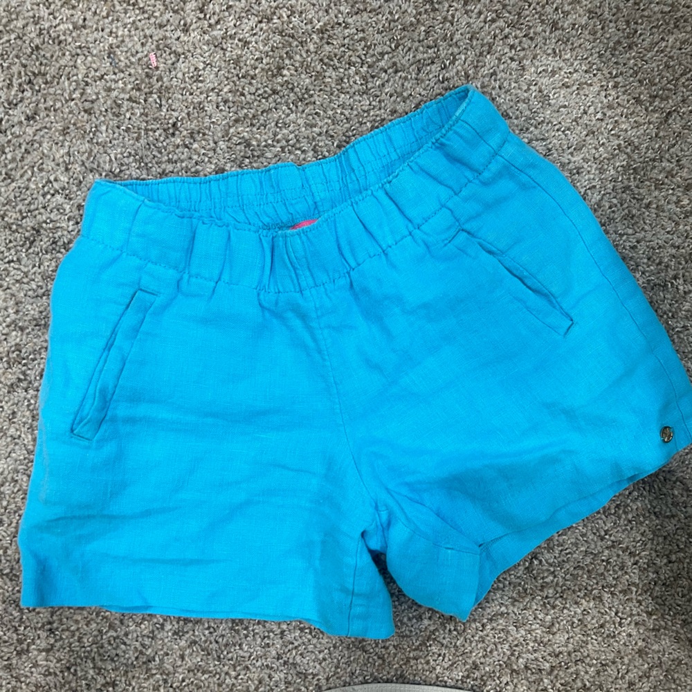 Lilly Pulitzer Vibrant Blue High Waist Shorts